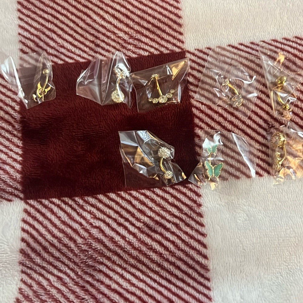 Never used belly rings